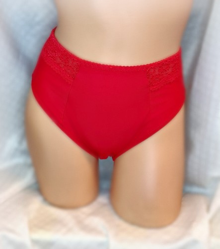 Latviškos kelnaitės aukštu liemeniu VALENTINO RAUDONA spalva - LV345