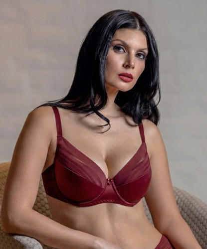 Latviška liemenėlė su plonu pakietinimu spalva  BURGUNDIJA - 8085