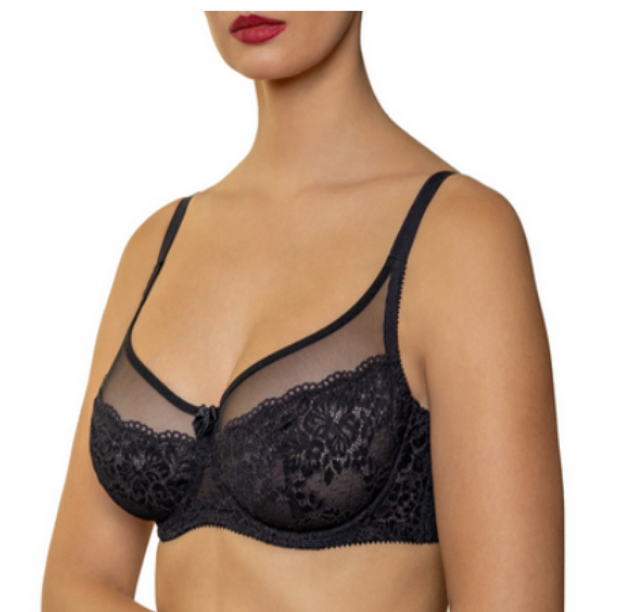 Latviška liemenėlė be pakietinimo JUODA - 7051