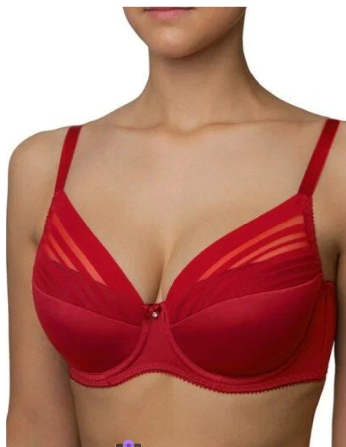 Latviška liemenėlė RAUDONA spalva - 8085