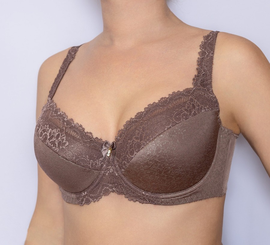 Latvių gamybos liemenėlė EMILIJA šokolado spava - 8020